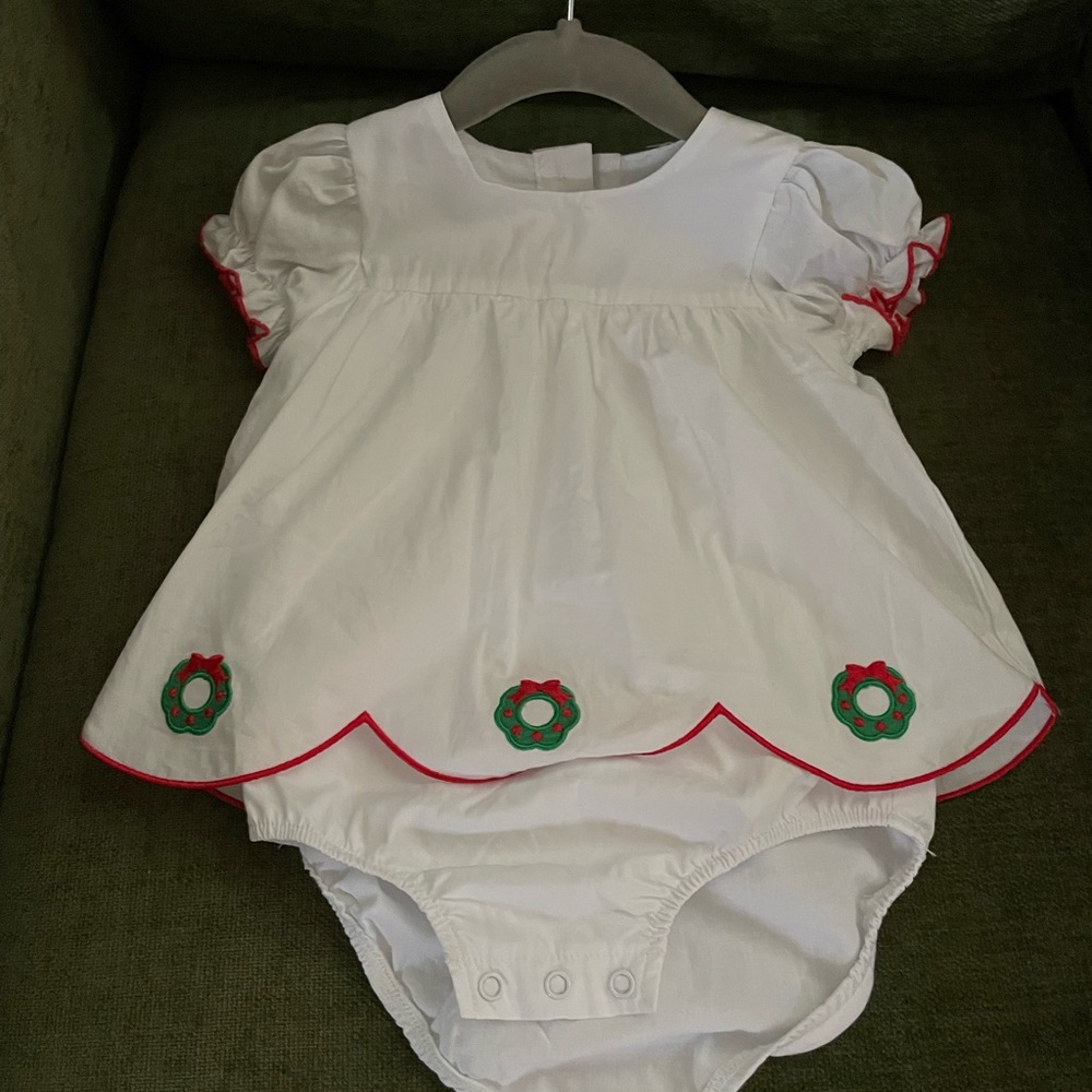 White and Red Kids Formal Dress
